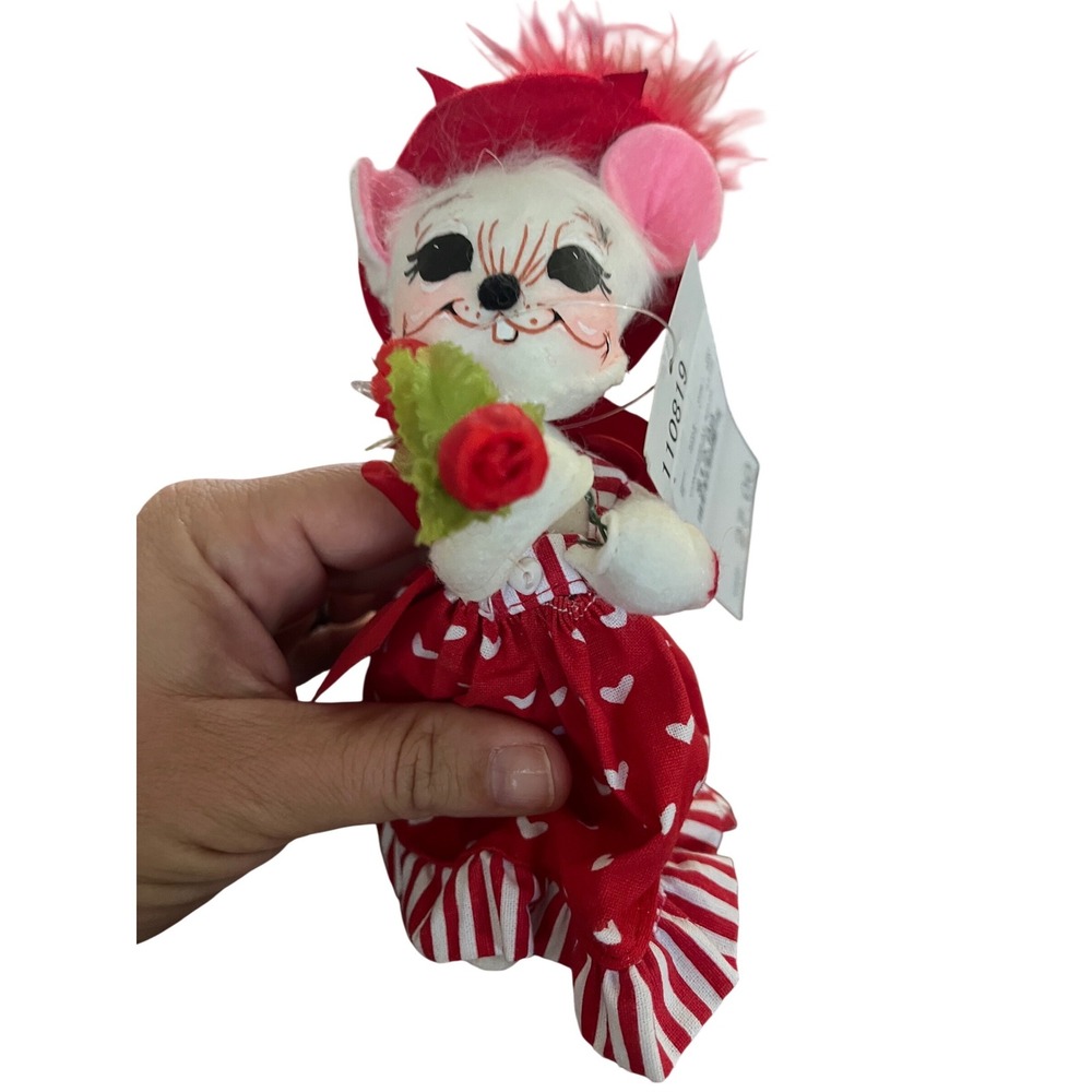 Annalee Dolls‎ Valentine Mouse Red Heart Dress Rose Collectible 110819 NWT